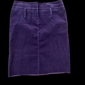 PATRIZIA PEPE BURGUNDY CORDUROY SKIRT ITALIAN SIZE 40 US SIZE 4